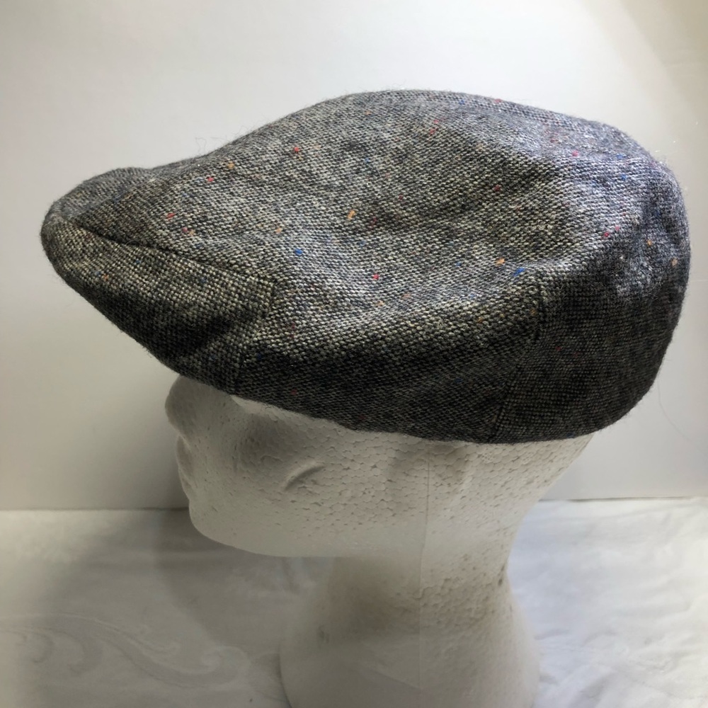 Vintage snap Flat cap Men’s Med Wool blend tweed made in Korea peaky blinders